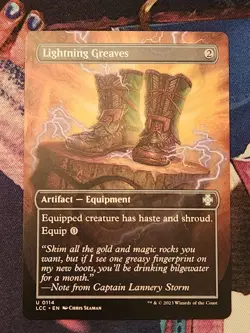 MTG Lost Caverns Of Ixalan - Lightning Greaves - Borderless NM - Image 1