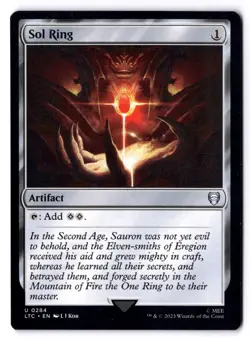 Sol Ring NM* The Lord Of The Rings Commander 0284 mtg -UnltdCards - Image 1