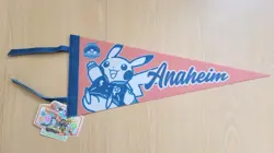 Pokemon World Championships 2025 Anaheim Exclusive Varsity Pikachu Pennant Flag - Image 1