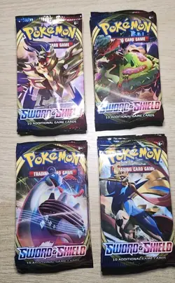 20x Pokemon TCG Sword And Shield Base Set Booster Pack Factory Sealed - Image 1