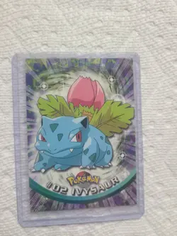 Ivysaur #02 - Pokemon TCG - Pokemon 1999 Topps TV Animation Edition NM - Image 2