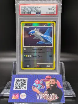 Pokemon Latios Great Encounters Reverse Holo Rare #23 PSA 10 Gem Mint - Image 1