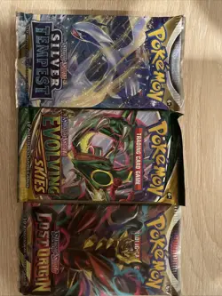 Pokemon TCG Evolving Skies Lost Origin And Silver Tempest Pack! - Image 1