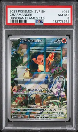 Pokemon TCG Obsidian Flames Charmander SVP044 Black Star Promo, PSA 8 -FAST SHIP - Image 1