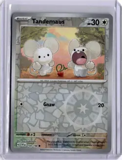 159/198 Tandemaus Reverse Holo Common Scarlet and Violet Pokemon TCG NM - Image 1