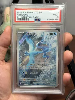 2025 POKEMON JTG EN-JOURNEY TOGETHER ILLUSTRATION RARE #161 ARTICUNO PSA 9 - Image 1