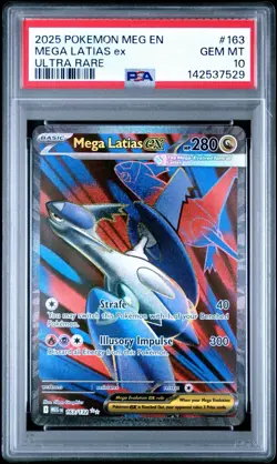 2025 POKEMON MEG EN-MEGA EVOLUTION ULTRA RARE #163 MEGA LATIAS EX PSA 10 - Image 1