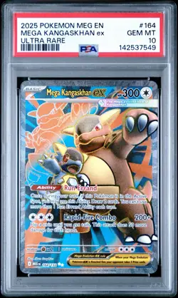 2025 POKEMON MEG EN-MEGA EVOLUTION ULTRA RARE #164 MEGA KANGASKHAN EX PSA 10 - Image 1