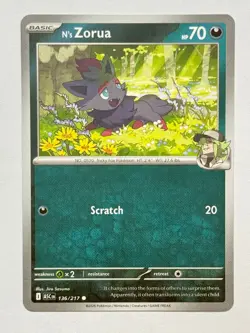 Pokemon TCG N's Zorua 136/217 Regular Common ME: Ascended Heroes - Image 1