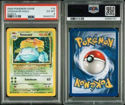 Venasaur Holo Rare - 2000 POKEMON BASE SET II 18/130 PSA 6 EX, We Ship Quickly - Image 3