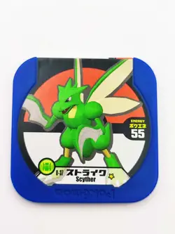 2013 BANDAI GAME FREAK POKEMON VINTAGE JAPANESE TRETTA CHIP - 8-31 SCYTHER - Image 1