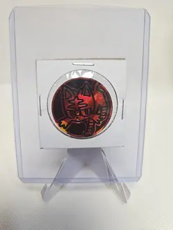 Pokemon Tcg Litten Plastic Promo Flip Coin Orange Shatter Foil-DH - Image 1