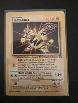 Pokemon TCG Electabuzz Wizards Black Star Promos 2 Regular Promo - Image 1