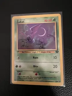 Pokemon TCG Zubat Team Rocket 70 Regular Unlimited Common - Image 1