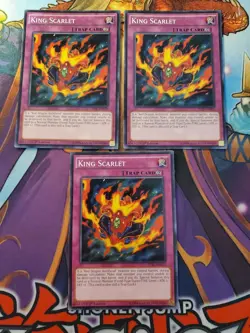 Yugioh - King Scarlet TDIL-EN070 NM 1st ed Common x3 - Image 1