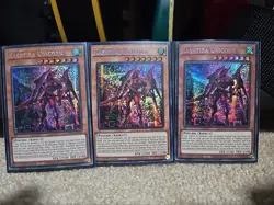 Yugioh Kashtira MP23 Prismatic Secret Rare 2 Fenrir + 3 Unicorn NM 1st Ed - Image 3