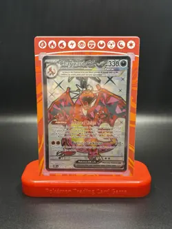Charizard 215/197 WITH CARD DISPLAY Obsidian Flames Ultra Rare Pokemon TCG - Image 1