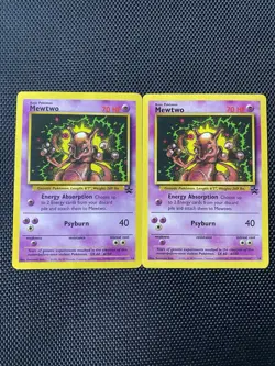 Pokemon Mewtwo #14 Black Star Promo Card Lots Of 2 - Image 1