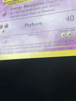 Pokemon Mewtwo #14 Black Star Promo Card Lots Of 2 - Image 3