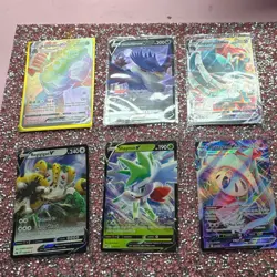 Pokemon TCG Pikachu V & Gengar V & Regidrago V & Shaymin V Card Lot (18) - Image 3