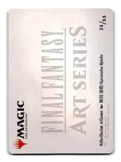 Nibelheim Aflame Art Card S Art Series: FINAL FANTASY 35 NM - Image 1