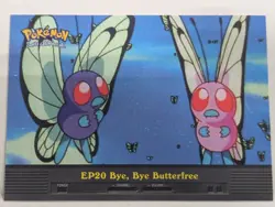 Pokemon EP20 Bye, Bye Butterfree Card Topps TV Animation free shipping - Image 1