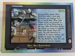 Pokemon EP20 Bye, Bye Butterfree Card Topps TV Animation free shipping - Image 2