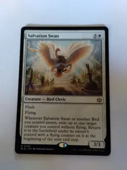 MTG Salvation Swan Bloomburrow Rare Card NM Condition - Image 1