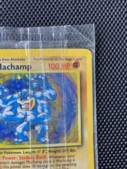 Machamp 8/102 1st Edition Sealed Holo Pokemon card Factory Cellophane - Image 4
