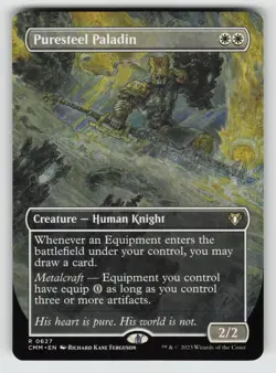 Puresteel Paladin (Borderless) *Non-Foil* CMM 627 NM - Image 1