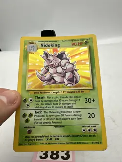 1999 Pokemon Base Set | Nidoking Holo (11/102) | Unlimited LP-MP - Image 3