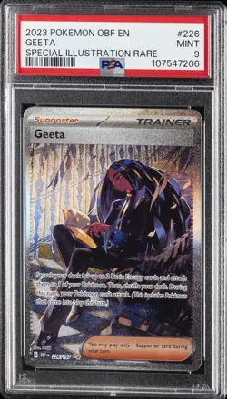 2023 POKEMON OBF EN-OBSIDIAN FLAMES SPECIAL ILLUSTRATION RARE #226 GEETA PSA 9 - Image 1