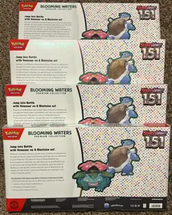 4 x Pokemon 151 Blooming Waters Premium Collection Lot NIB Sealed READ DESC! - Image 2