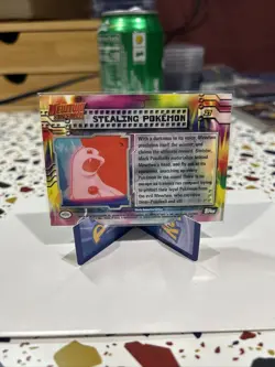 Mewtwo ‘stealing Pokemon’ Black Label Topps Foil - Image 2