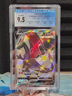 Charizard V CGC 9.5 GEM MINT Pokemon Shiny Star V Japanese 307/190 - Image 1