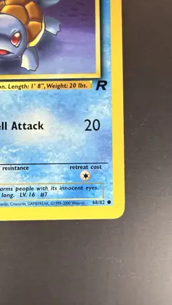 💧 1st Edition Pokemon Squirtle Team Rocket 68/82 | WOTC Vintage LP 💧 - Image 4