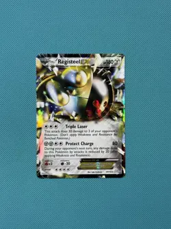 (LP+/NM) Registeel EX 81/124 Dragons Exalted Holo Pokemon TCG Mid Era - Image 1