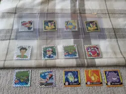 1999 Pokemon Stickers Artbox / Series 1 / LOT of 13 Stickers - Image 1