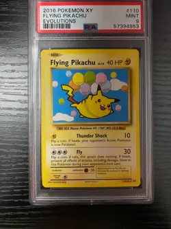 Pokemon TCG XY Evolutions Flying Pikachu 110/108 PSA 9 Mint - Image 1