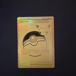 Pokemon Poke Ball SWSH146 Celebrations Promo Gold Ultra Premium - Image 1