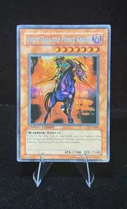 Yu-Gi-Oh! Swift Gaia the Fierce Knight CT1-EN004 Limited Secret Rare NM- - Image 1