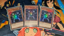 YuGiOh! | PLAYSET 3x Caius the Shadow Monarch | OP19-EN004 Super Rares | NM - Image 1