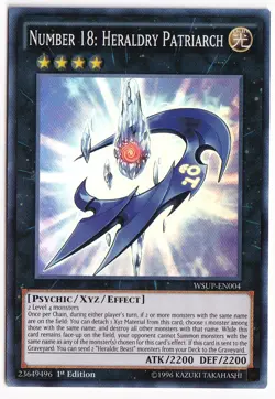 1X Number 18: Heraldry Patriarch - WSUP-EN004 - Super Rare 1st Edition - Image 1