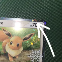 QUAD SWIRLS 🌀💫 Eevee 133/165 Holo Stamped Holiday Calendar Pokemon Card - Image 2