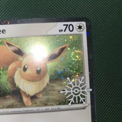 QUAD SWIRLS 🌀💫 Eevee 133/165 Holo Stamped Holiday Calendar Pokemon Card - Image 4