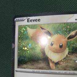 QUAD SWIRLS 🌀💫 Eevee 133/165 Holo Stamped Holiday Calendar Pokemon Card - Image 5