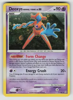 Deoxys Normal Forme 1/146 Holo Rare Legends Awakened Pokemon Holo vLP - Image 1