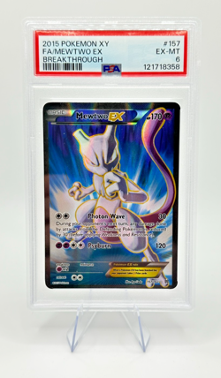 2015 Pokemon XY Breakthrough Mewtwo EX #157 | FULL ART | PSA 6 EX-MT - Image 1