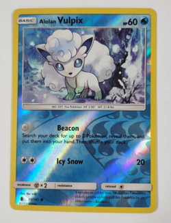 Alolan Vulpix 21/145 Guardians Rising Reverse Holo Pokemon Card LP - Image 1