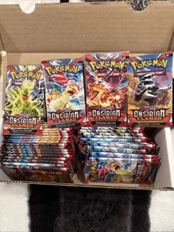 Pokemon Obsidian Flames Booster Pack Lot - X10 Packs *FACTORY SEALED* - Image 1